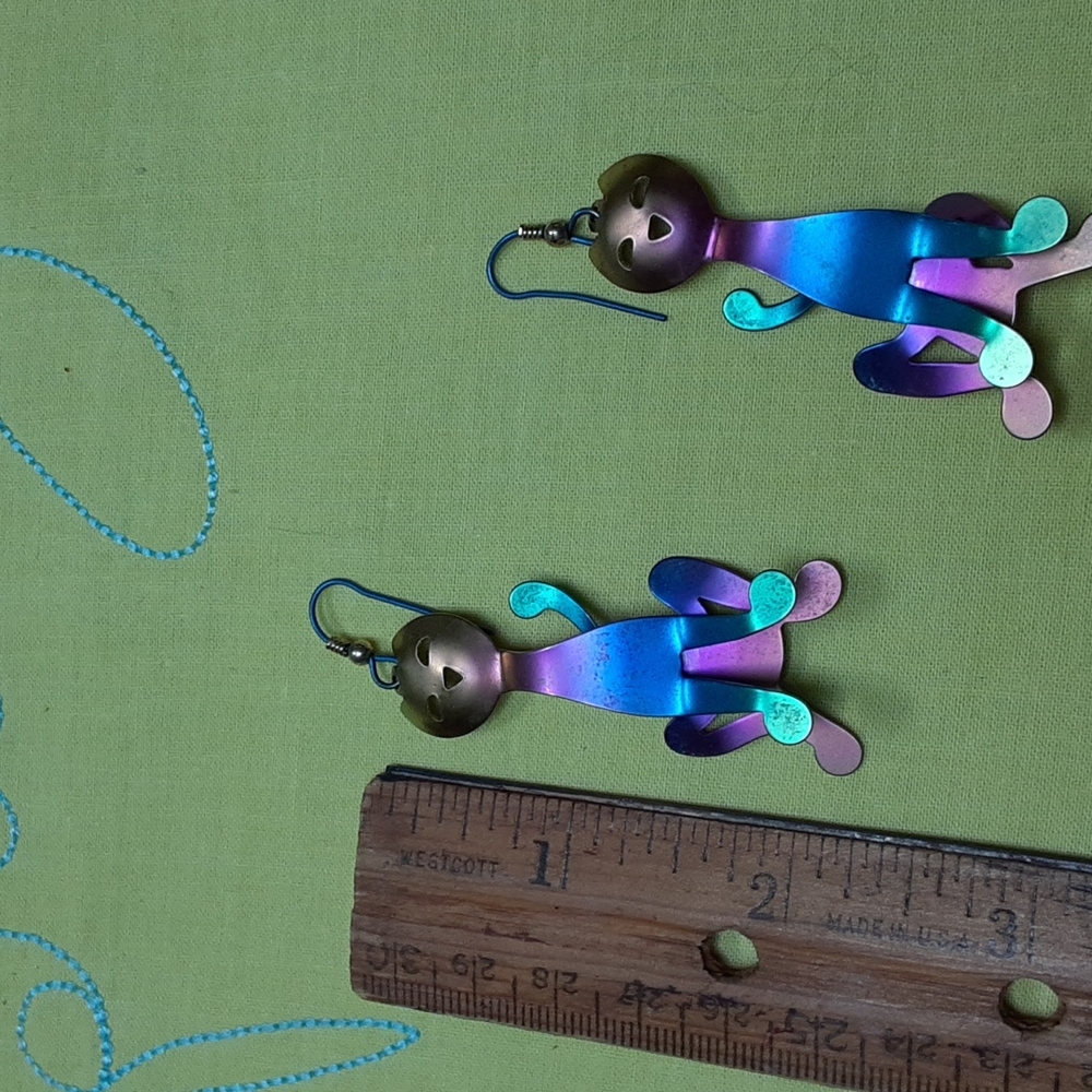 Titanium  cat earrings